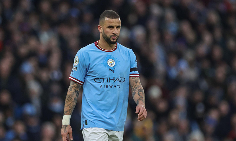 Kyle Walker là chốt chặn vững chắc bên cánh phải của Manchester City