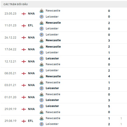 Newcastle vs Leicester